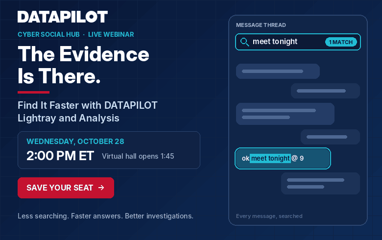 The Evidence Is There. Find It Faster with DATAPILOT Lightray and Analysis